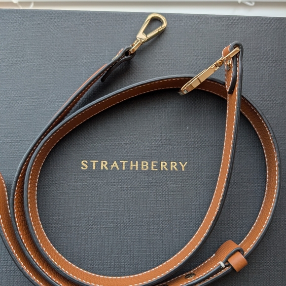 Strathberry Mosaic Top handle Grain tan Vanilla Stitch - Picture 9 of 14